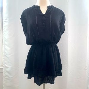 Rails black stretchy waist mini dress